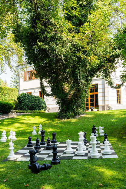♟️Karališkas lauko žaidimų rinkinys (šachmatai+šaškės+lenta)